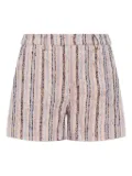 MUNTHE striped high-waisted shorts - Pink