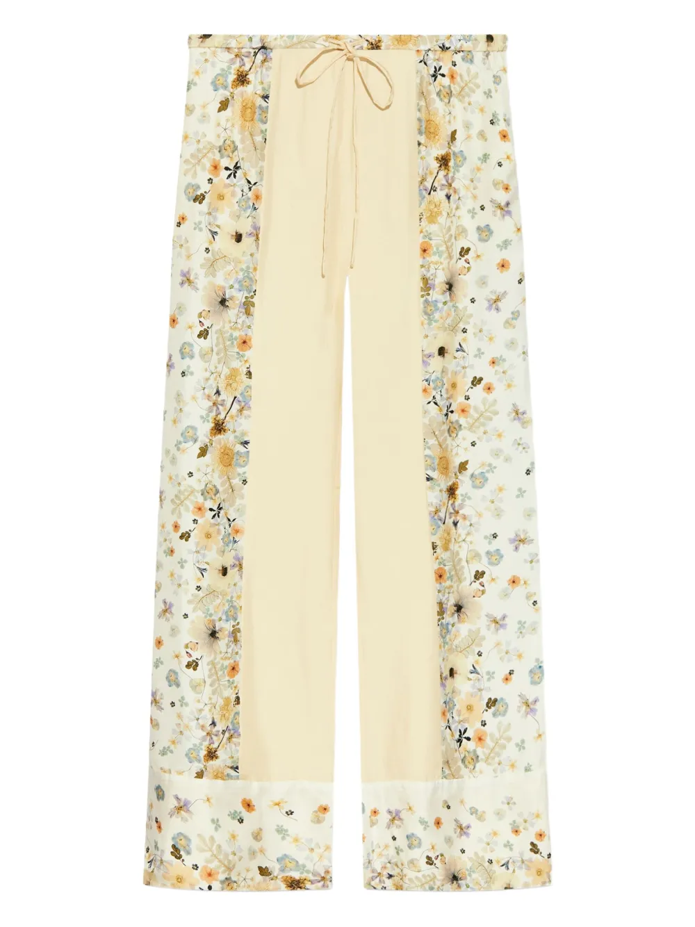 MUNTHE Fabert floral-print drawstring trousers | Neutrals | Image 1