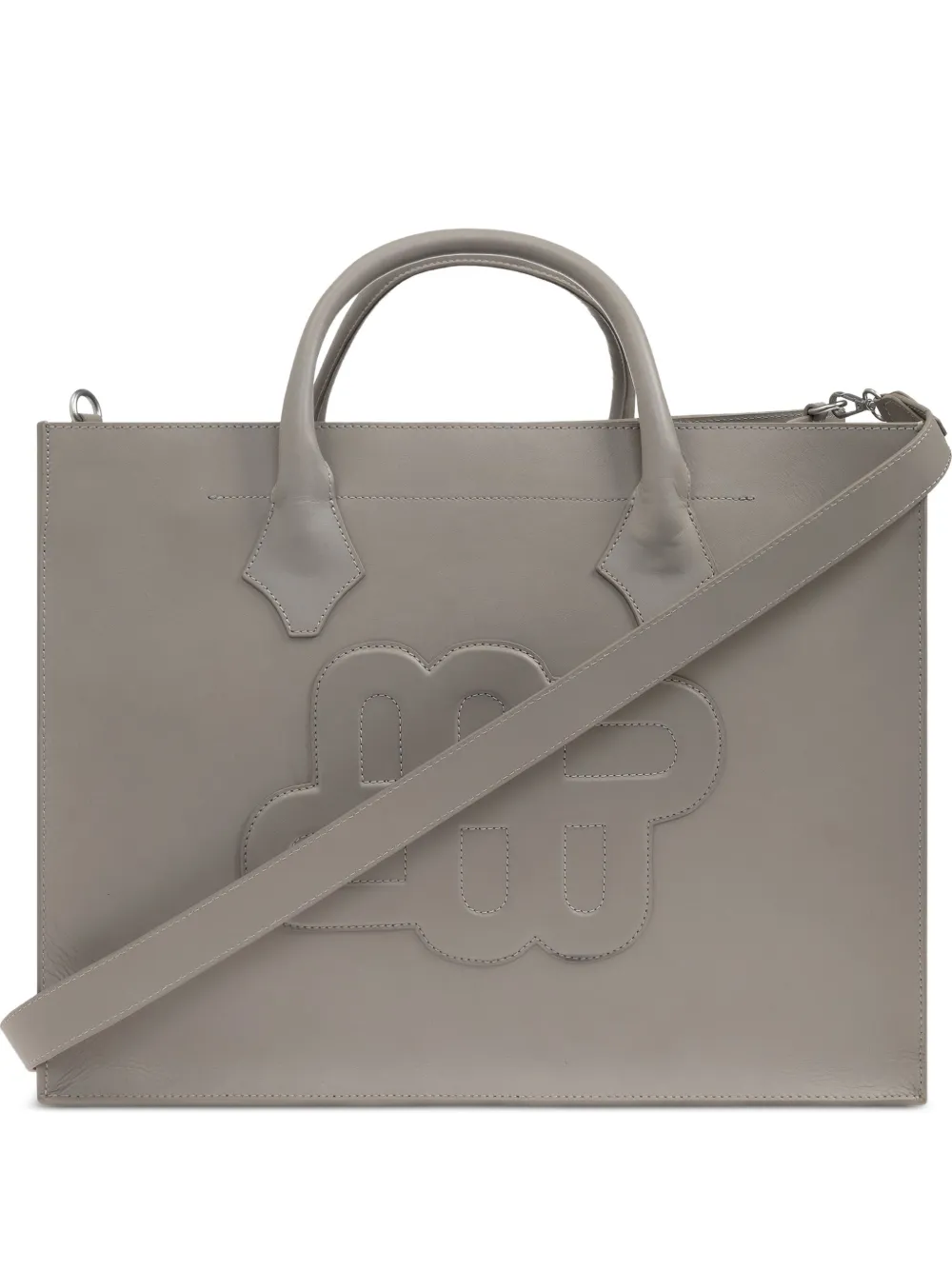 MUNTHE tote con logo en relieve | gris | Image 1