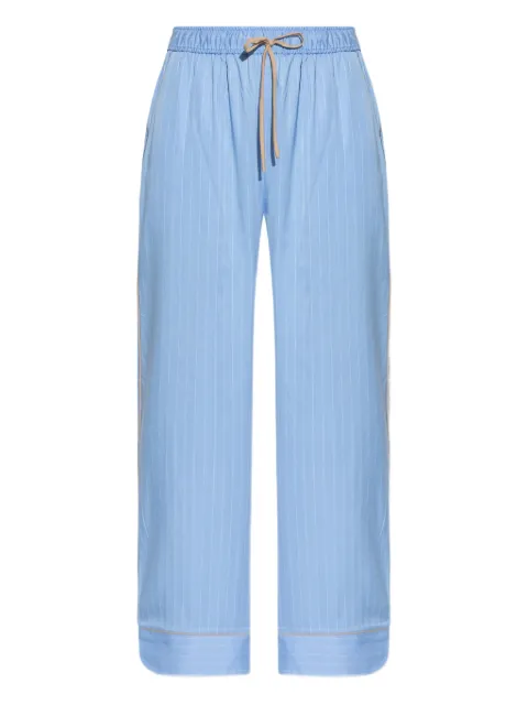 MUNTHE pinstripe wide-leg trousers