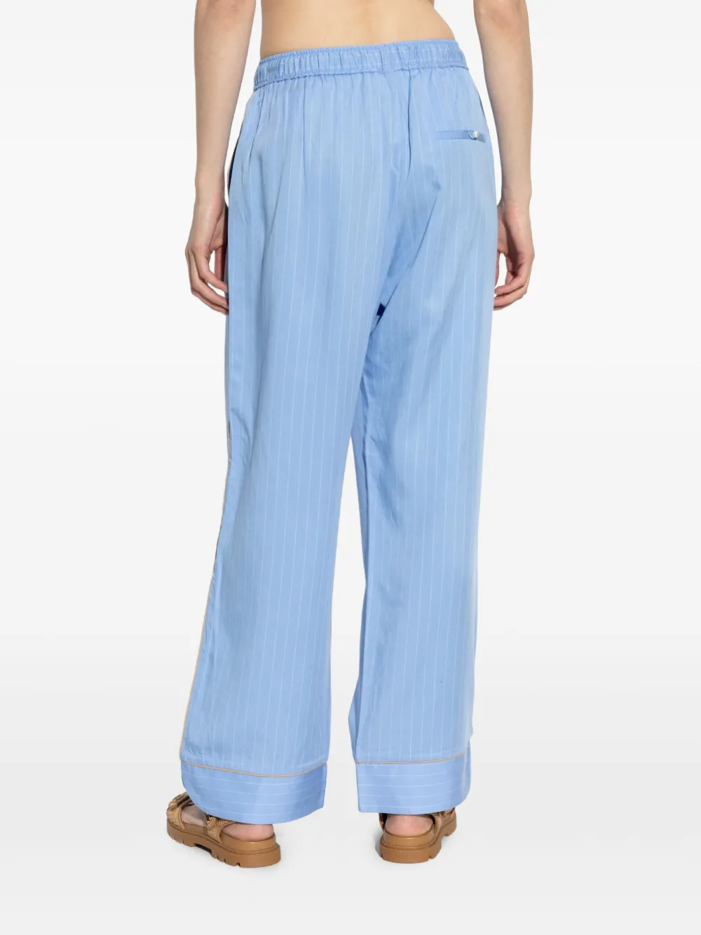 MUNTHE Broek met wijde pijpen Blauw