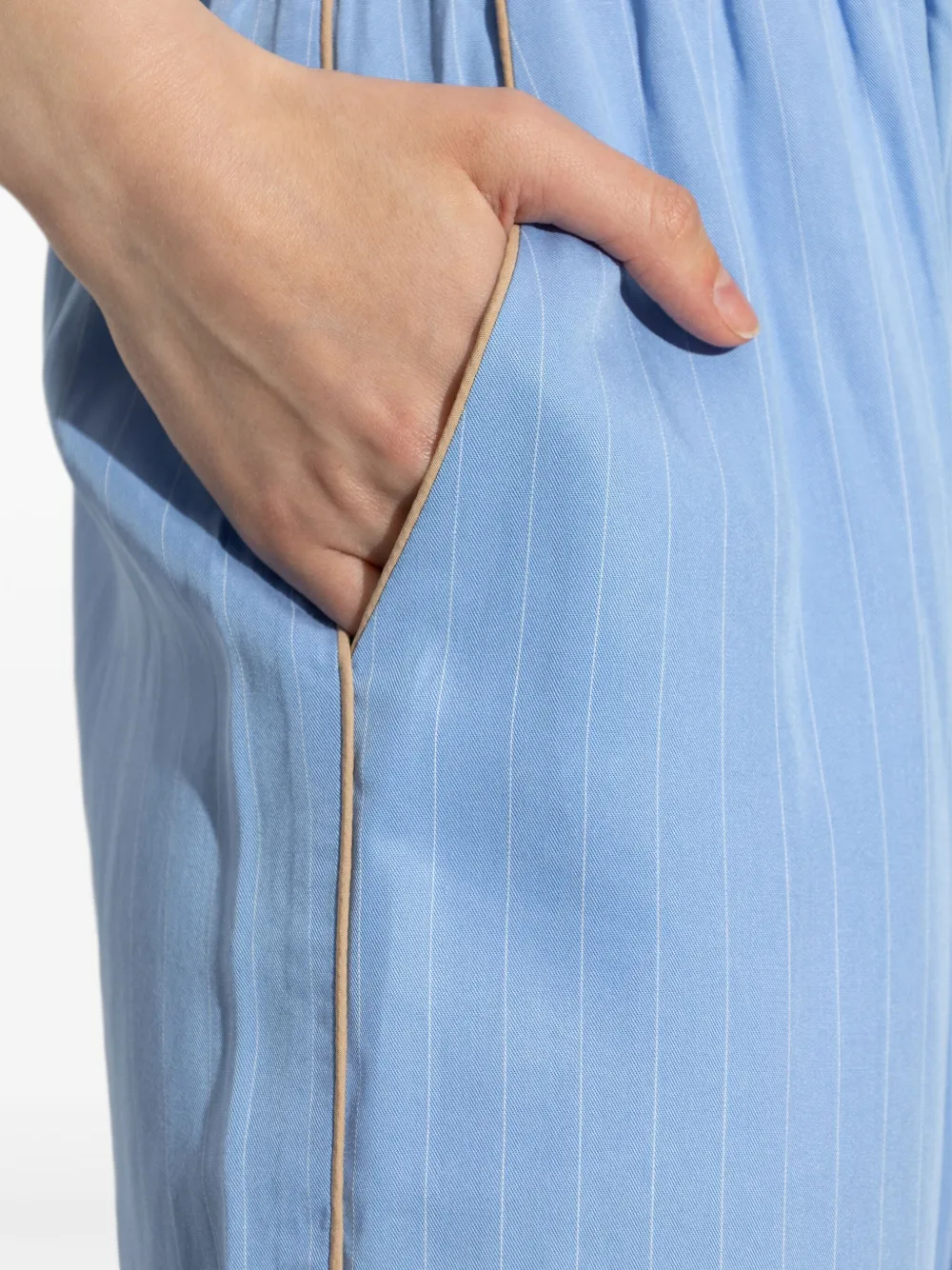 MUNTHE Broek met wijde pijpen Blauw
