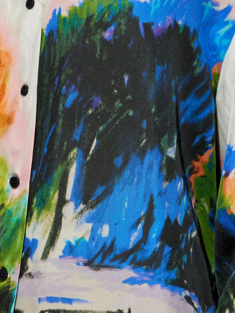 MUNTHE Geverfde zijden blouse Grijs