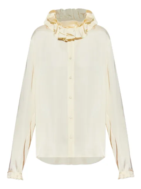 Jil Sander ruffled high-neck blouse