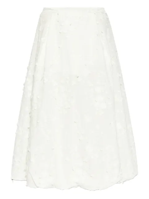 MUNTHE falda midi Fiamma con bordado floral
