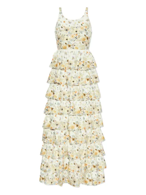 MUNTHE vestido a capas con estampado floral