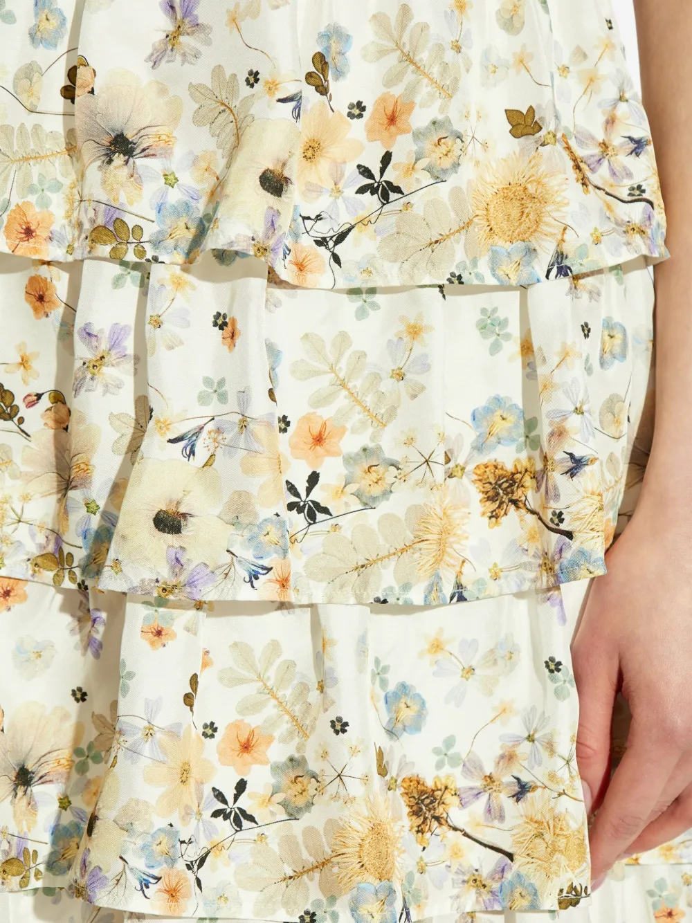 MUNTHE Jurk met bloemenprint Wit
