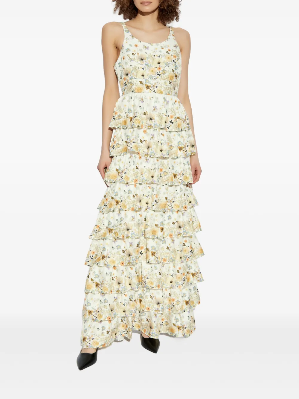 MUNTHE Jurk met bloemenprint Wit