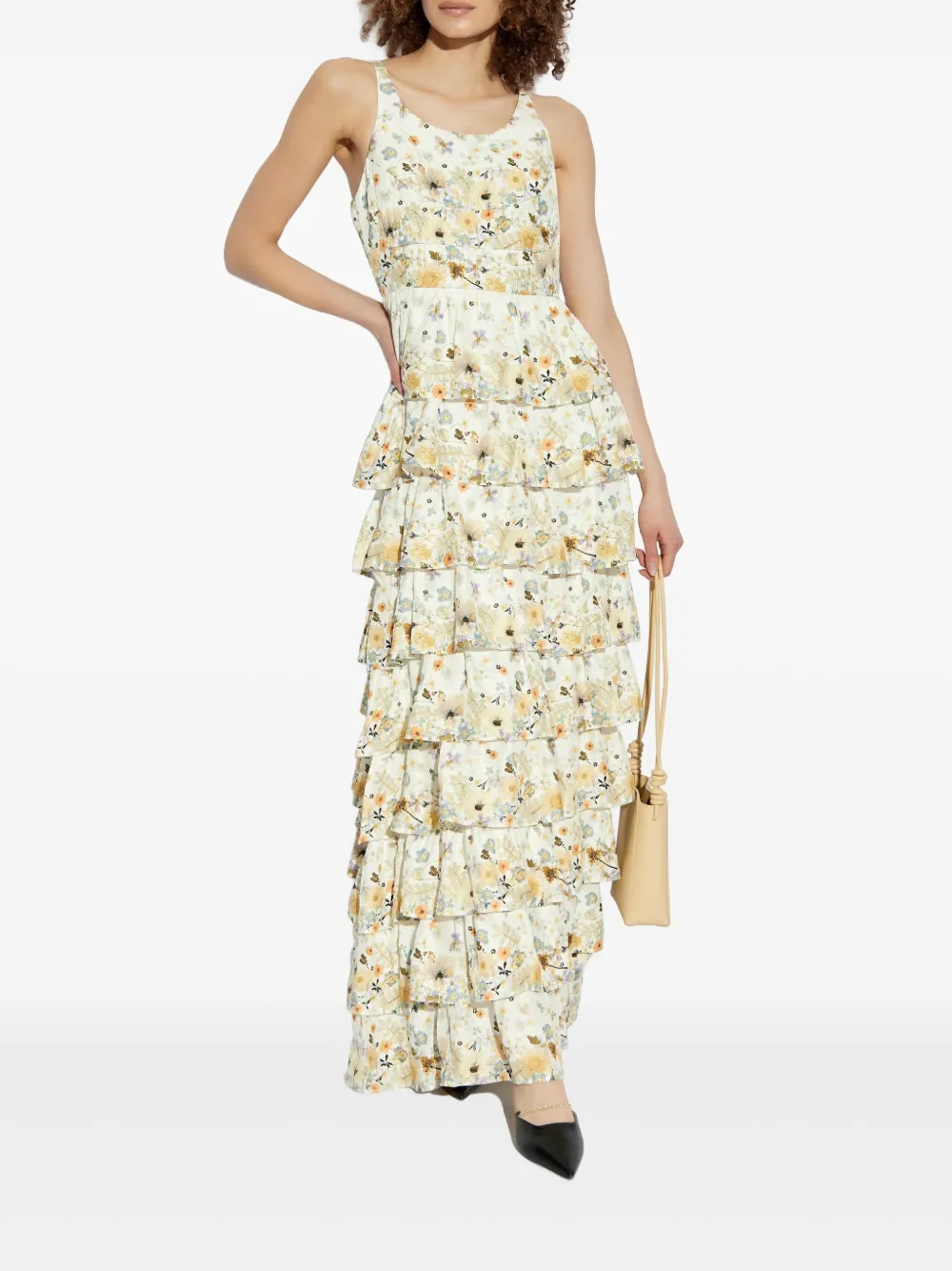 MUNTHE Jurk met bloemenprint - Wit