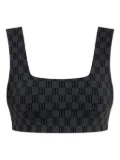 By Malene Birger Braga monogrammed cropped top - Black
