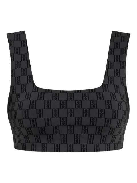 By Malene Birger Braga monogrammed cropped top