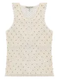 MUNTHE Farlie bead-embellished top - White