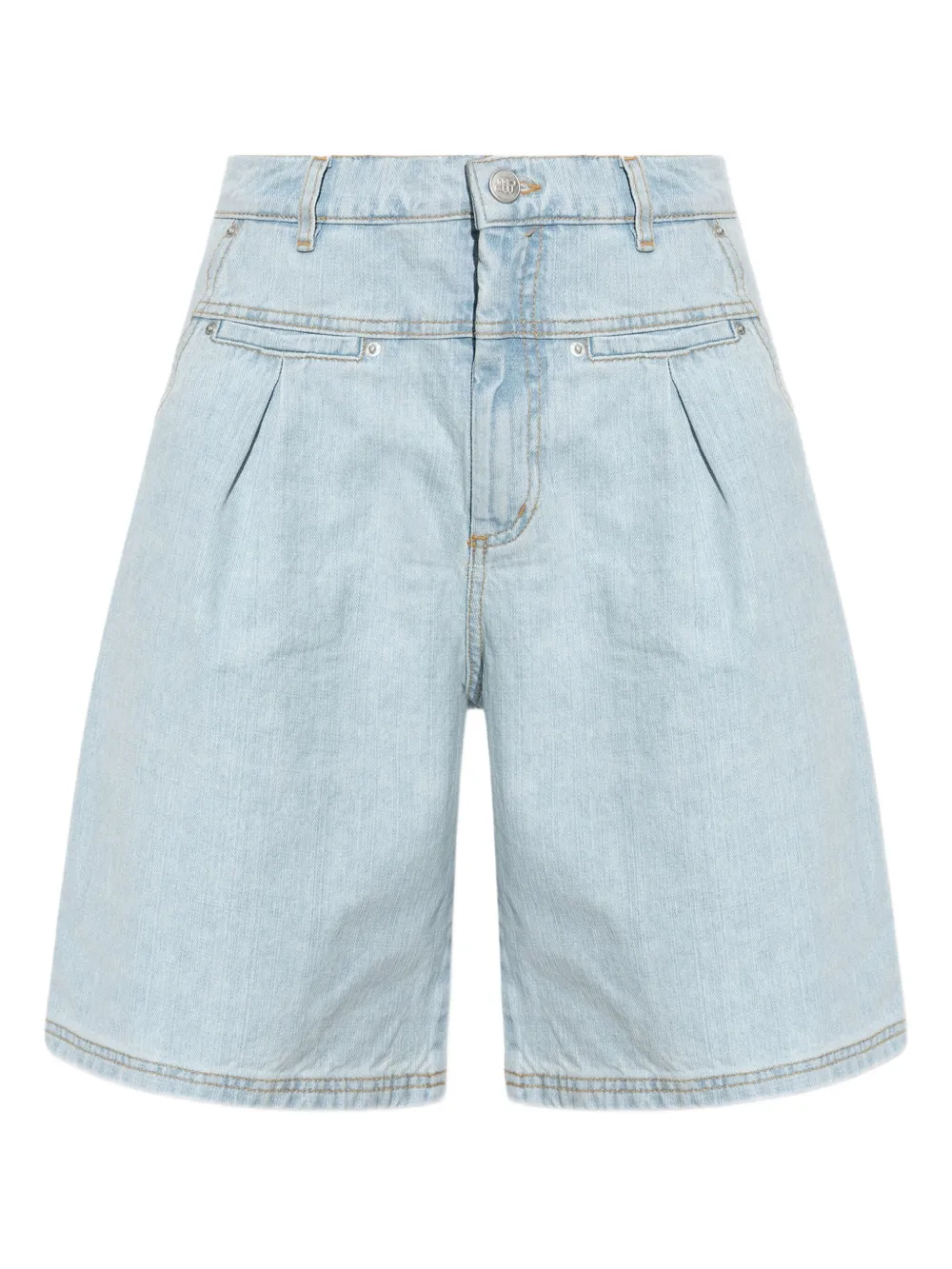 MUNTHE high-waisted denim shorts - ブルー MUNTHE high-waisted denim shorts - ブルー
