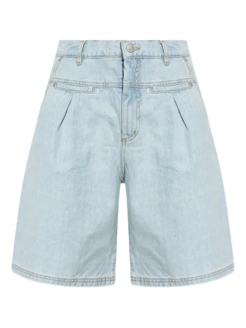 MUNTHE shorts de mezclilla con tiro alto