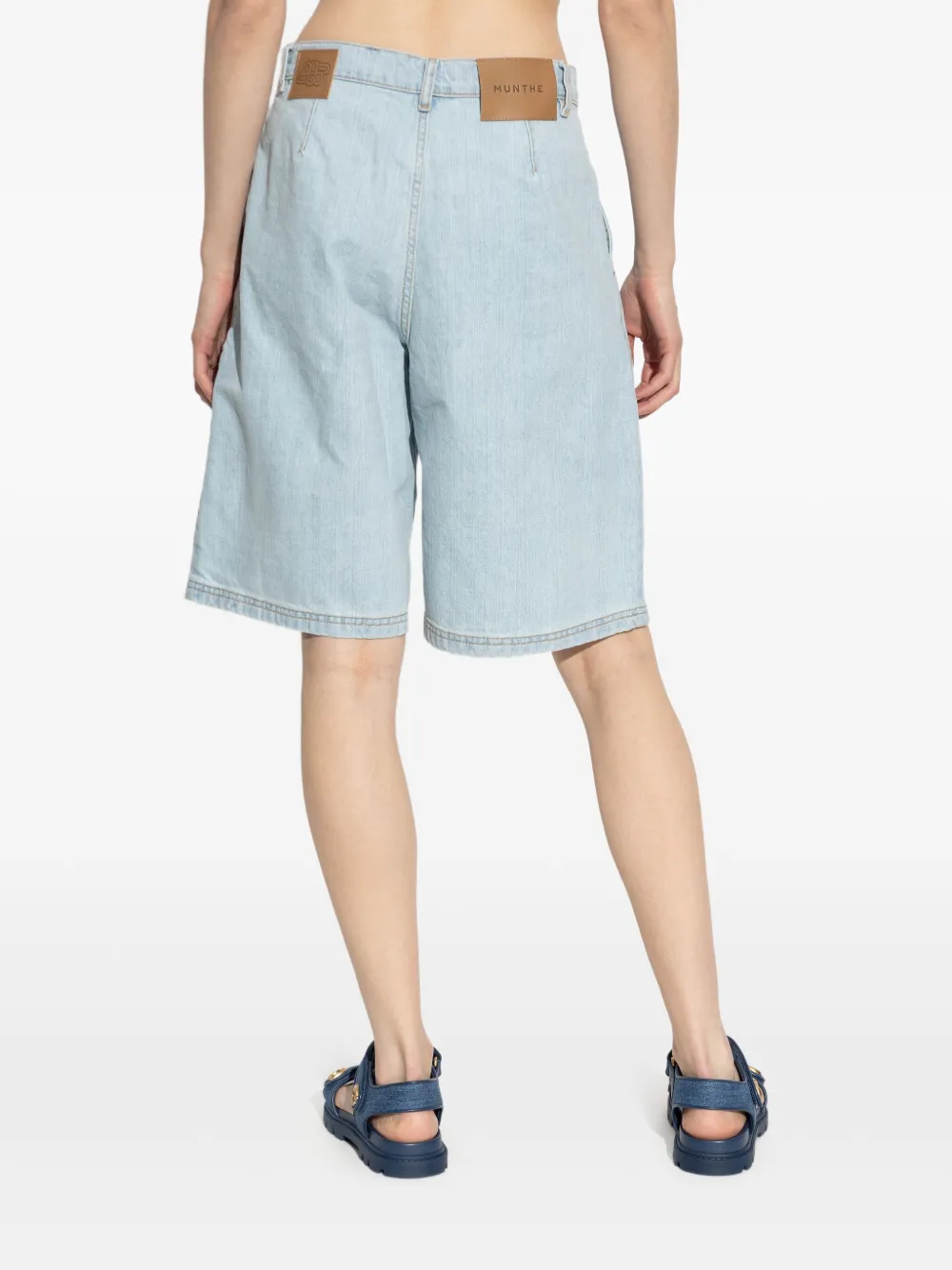 MUNTHE High waist shorts Blauw