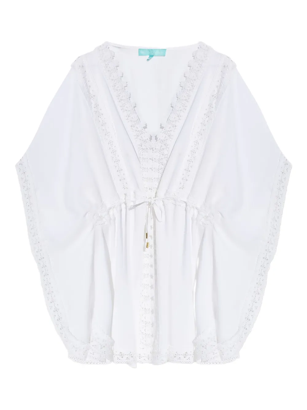 Evin lace-trim beach cover-up