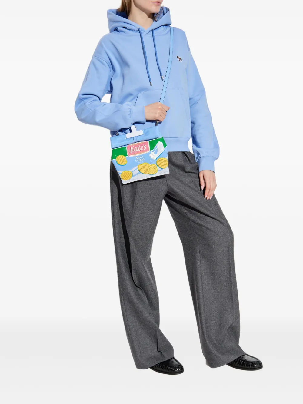 PS Paul Smith Hoodie met geborduurde zebra - Blauw