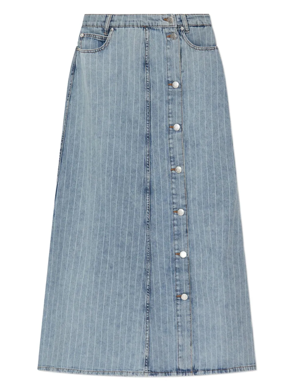 MUNTHE button-down denim skirt | Blue | Image 1
