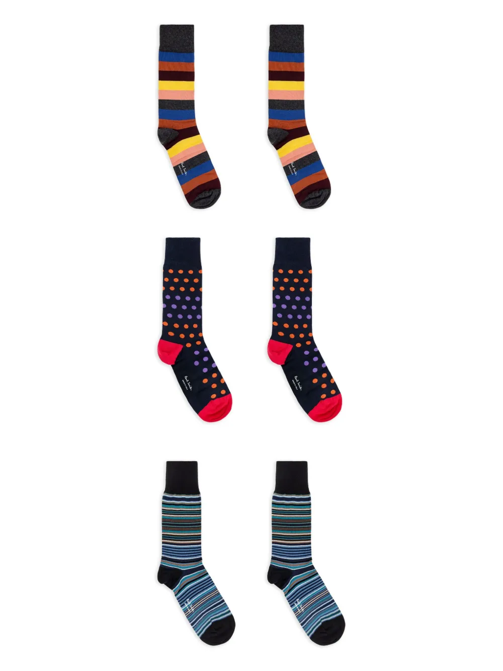 Paul Smith knitted socks (pack of three) | Black | Image 1