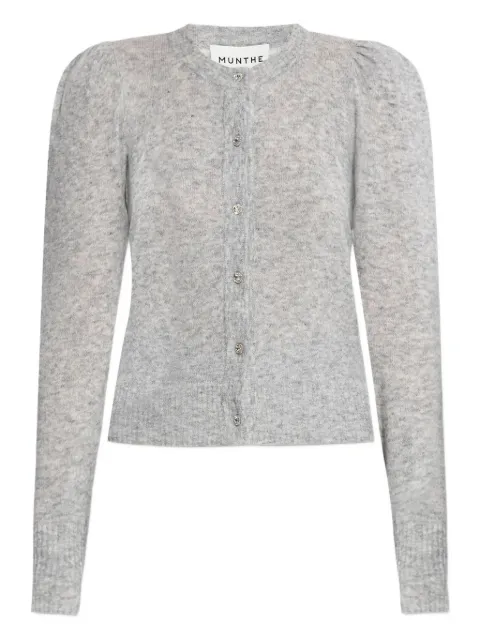 MUNTHE puff-sleeve button-up cardigan
