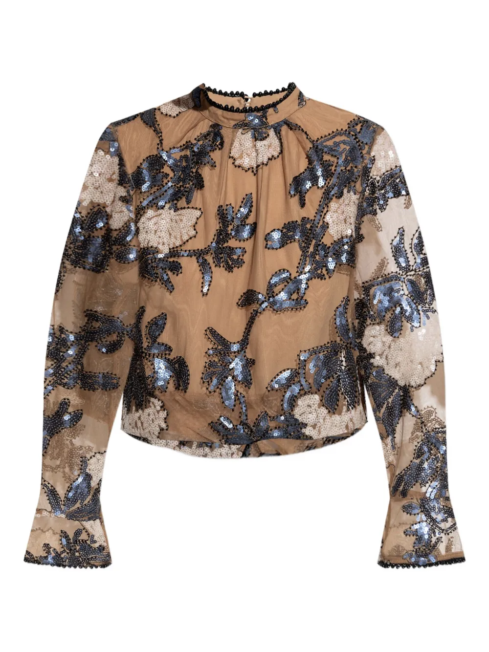 MUNTHE sequin-embellished floral blouse | neutro | Image 1