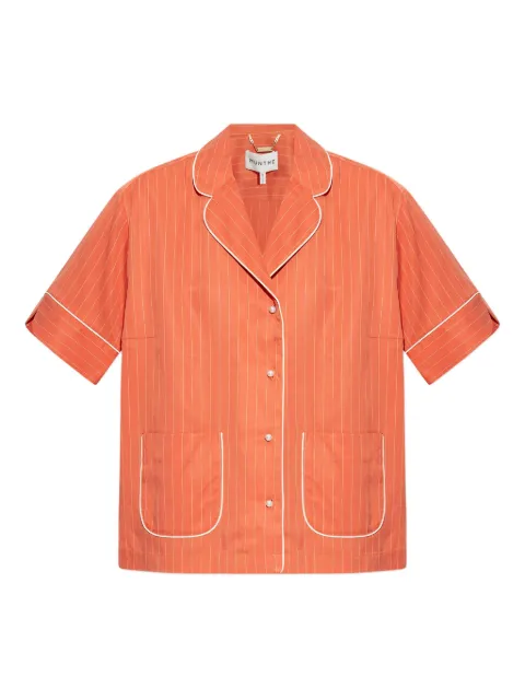 MUNTHE pinstripe short-sleeve shirt