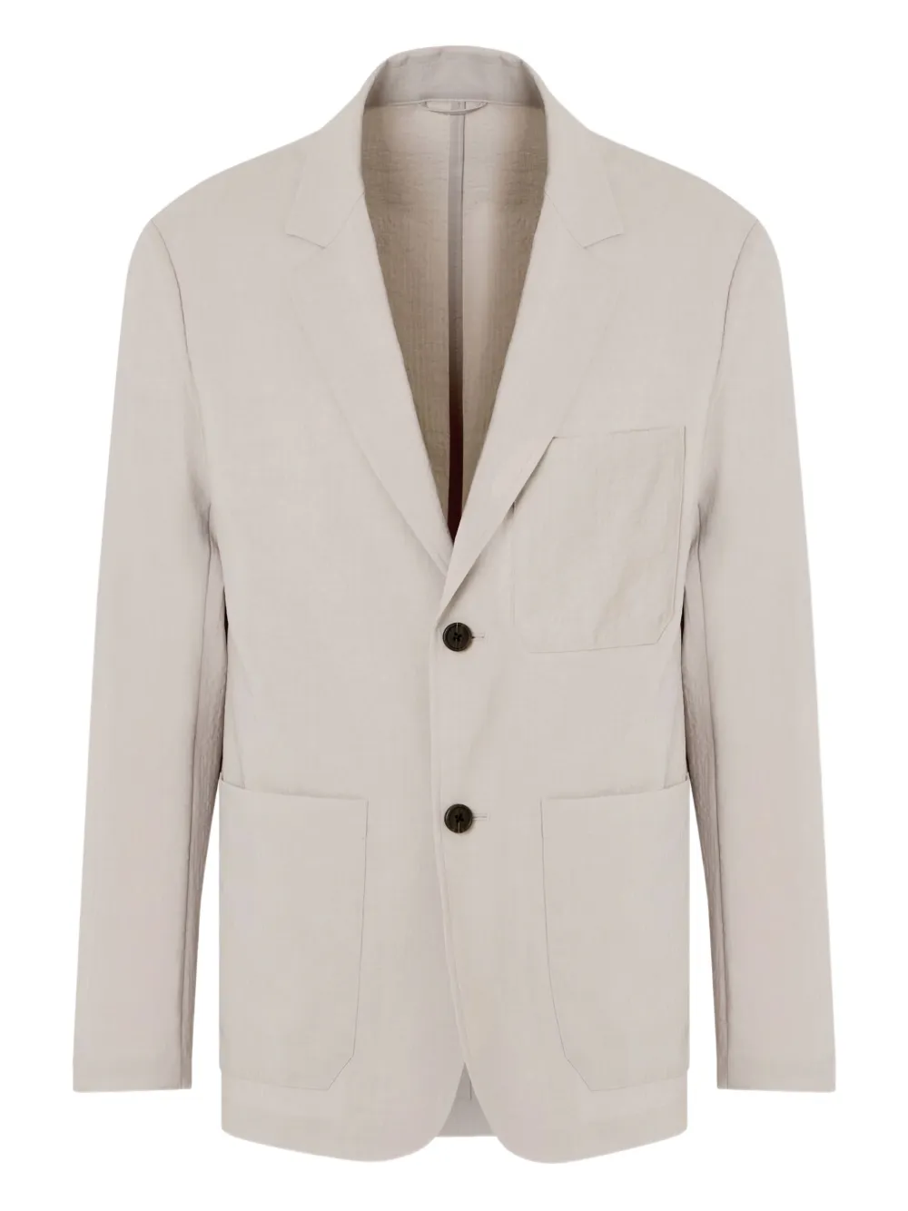 Emporio Armani pocket single-breasted blazer | Neutrals | Image 1