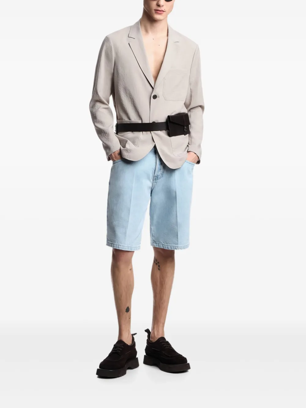 Emporio Armani pocket single-breasted blazer | Blazers | Image 2