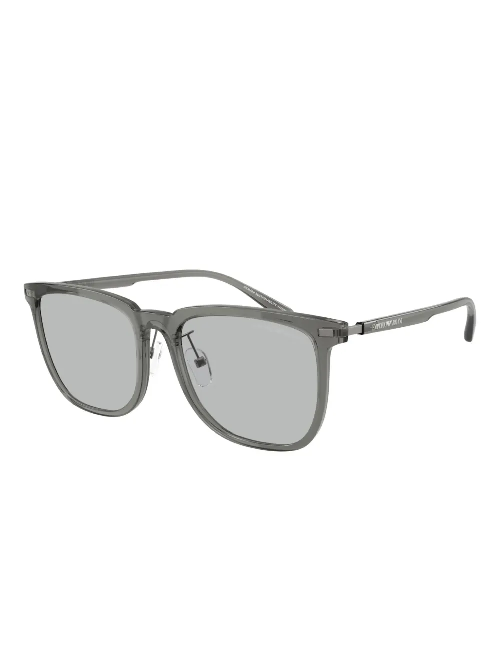 Emporio Armani Occhiali da sole squadrati - Grigio