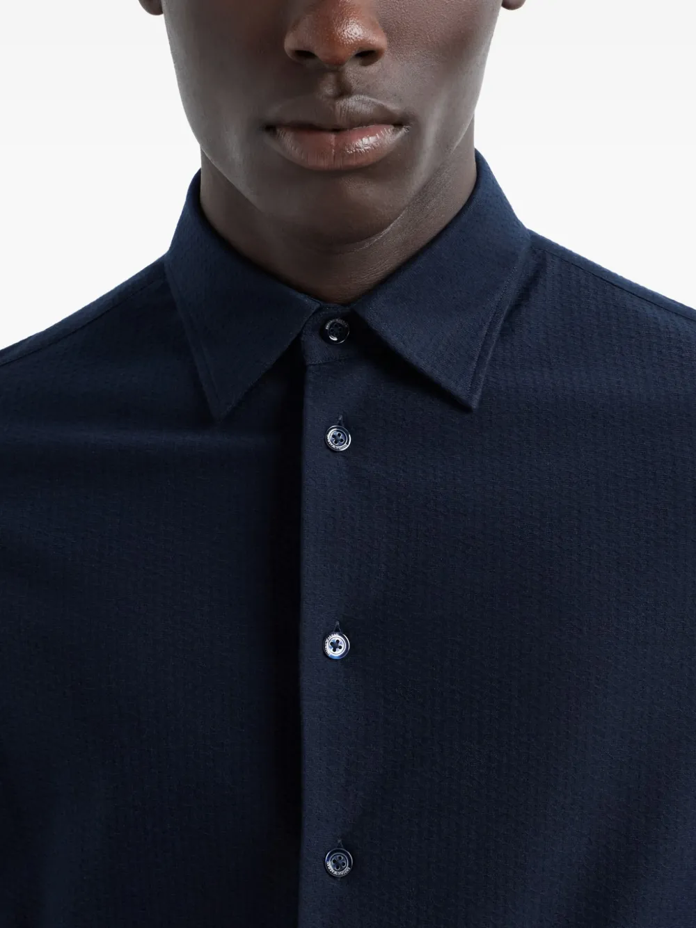 Emporio Armani Overhemd Blauw