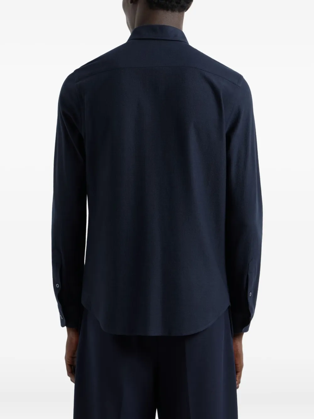 Emporio Armani Overhemd Blauw