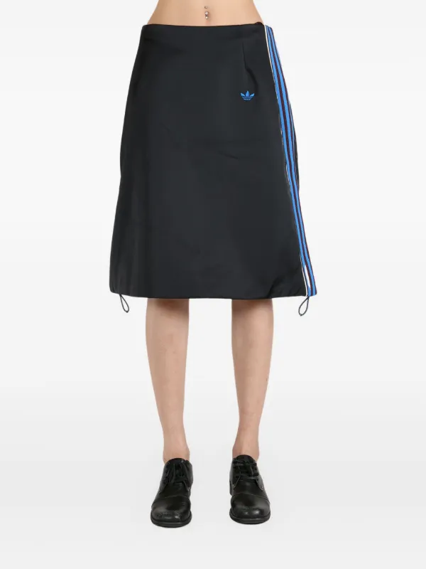 Adidas ストライプディテール スカート | ブラック | FARFETCH JP