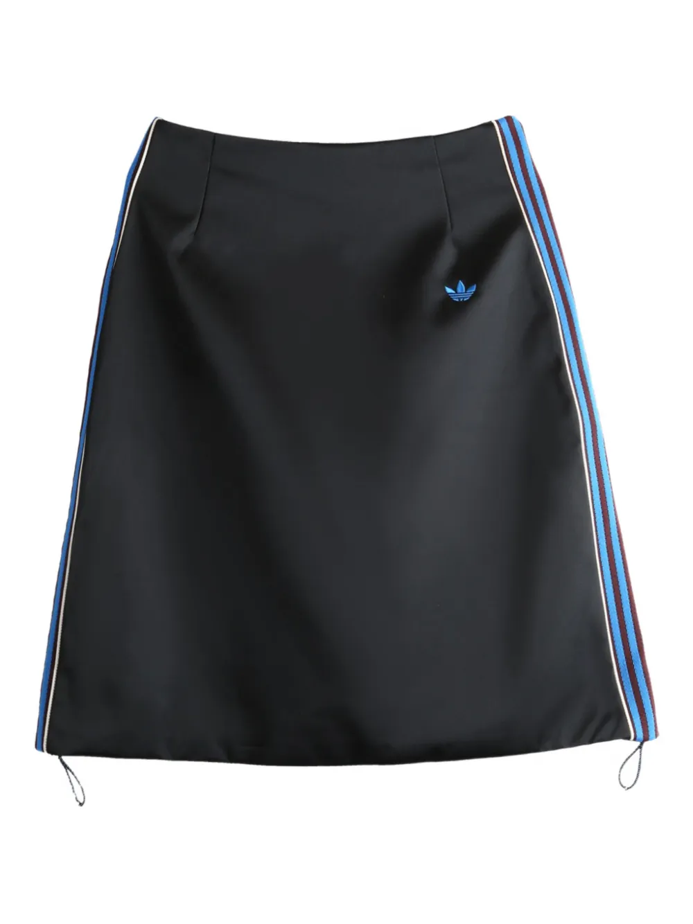 adidas Satijnen rok met gestreepte details Zwart