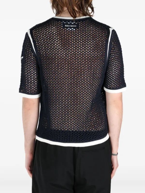 Adidas x Wales Bonner Crochet T-shirt | Blue | FARFETCH