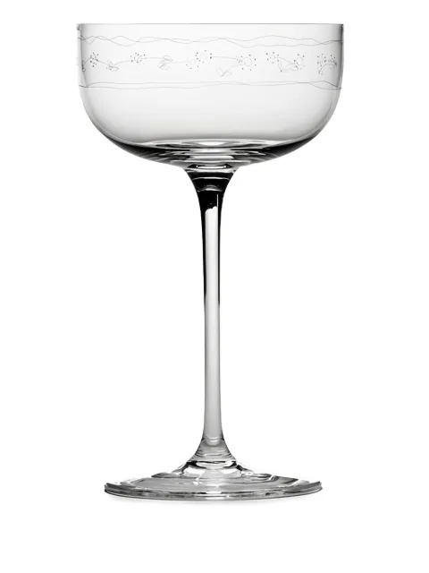 Serax x Marni Anemone Vaniglia Midnight Flowers champagne glass (set of four)
