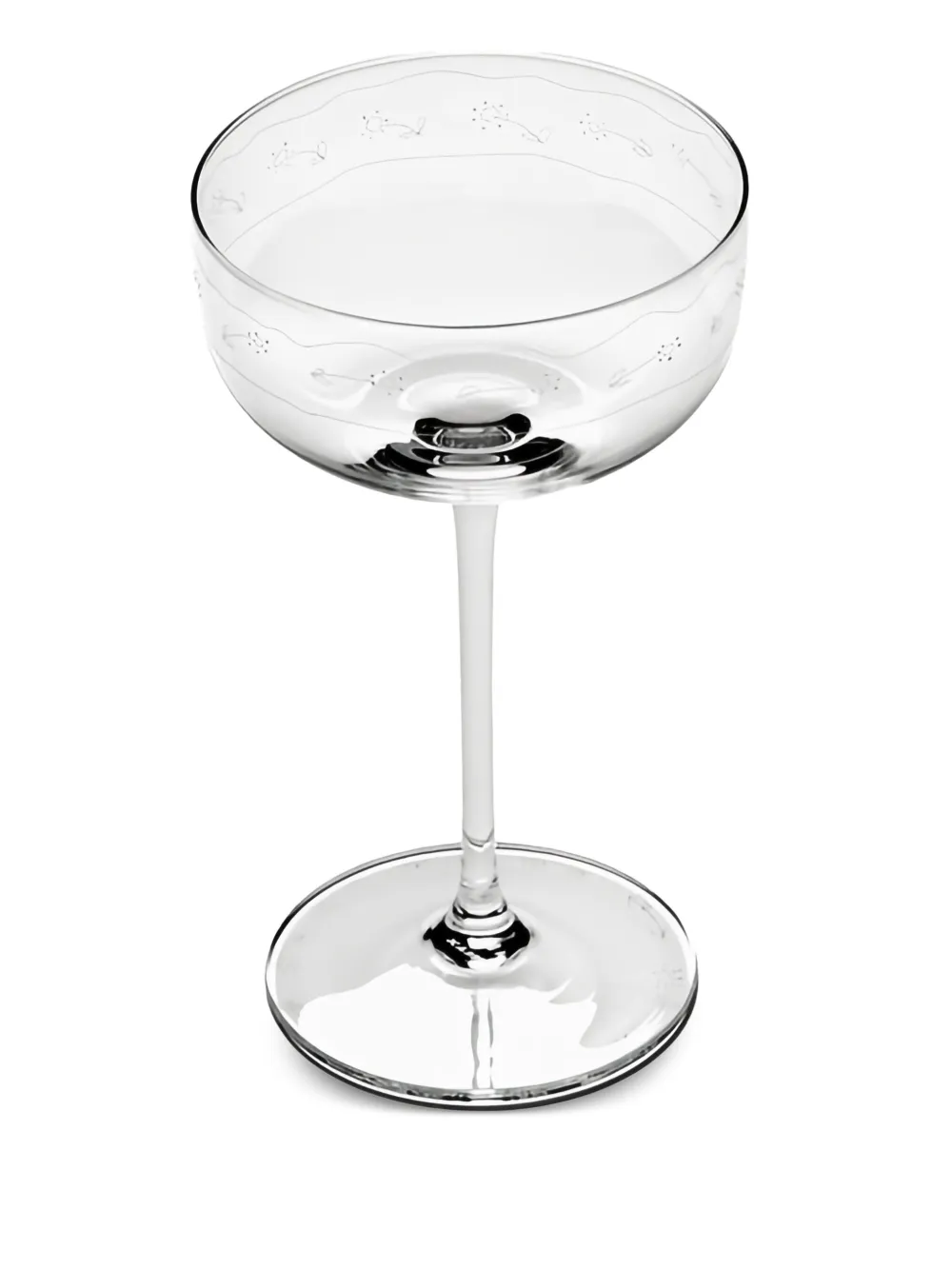 Serax x Marni Anemone Vaniglia Midnight Flowers champagne glass (set of four) | Glassware | Image 2
