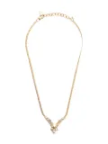 Christian Dior Pre-Owned 1980-1990s rhinestone necklace - Gold