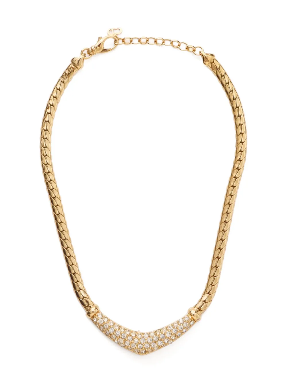 1980-1990s rhinestone necklace