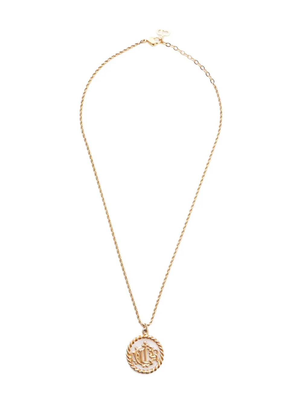 Christian Dior Pre-Owned 1980-1990s Logo-embellished necklace - Christian Dior Pre-Owned 1980-1990s Logo-embellished necklace -
