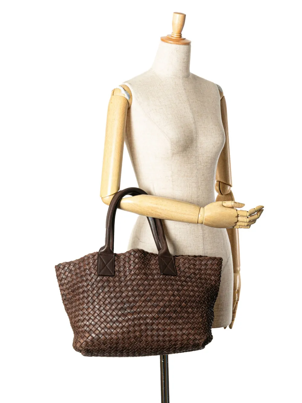 Bottega Veneta Pre-Owned 2000-2007 Small Lambskin Intreccio Cabat tote bag | Pre-Owned | Image 2