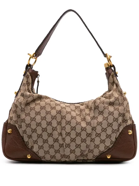 Gucci Pre-Owned 2016-2024 Medium GG Canvas Jockey hobo bag