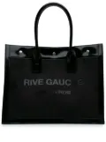 Saint Laurent Pre-Owned 2023 Small Mesh and Patent Rive Gauche tote bag - Black