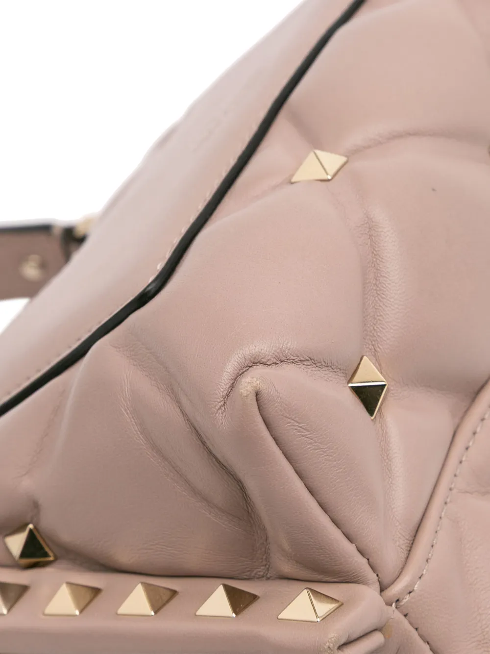 Valentino Garavani Pre-Owned Borsa a tracolla Candystud mini in nappa con manico 2018-2024 | Image 6