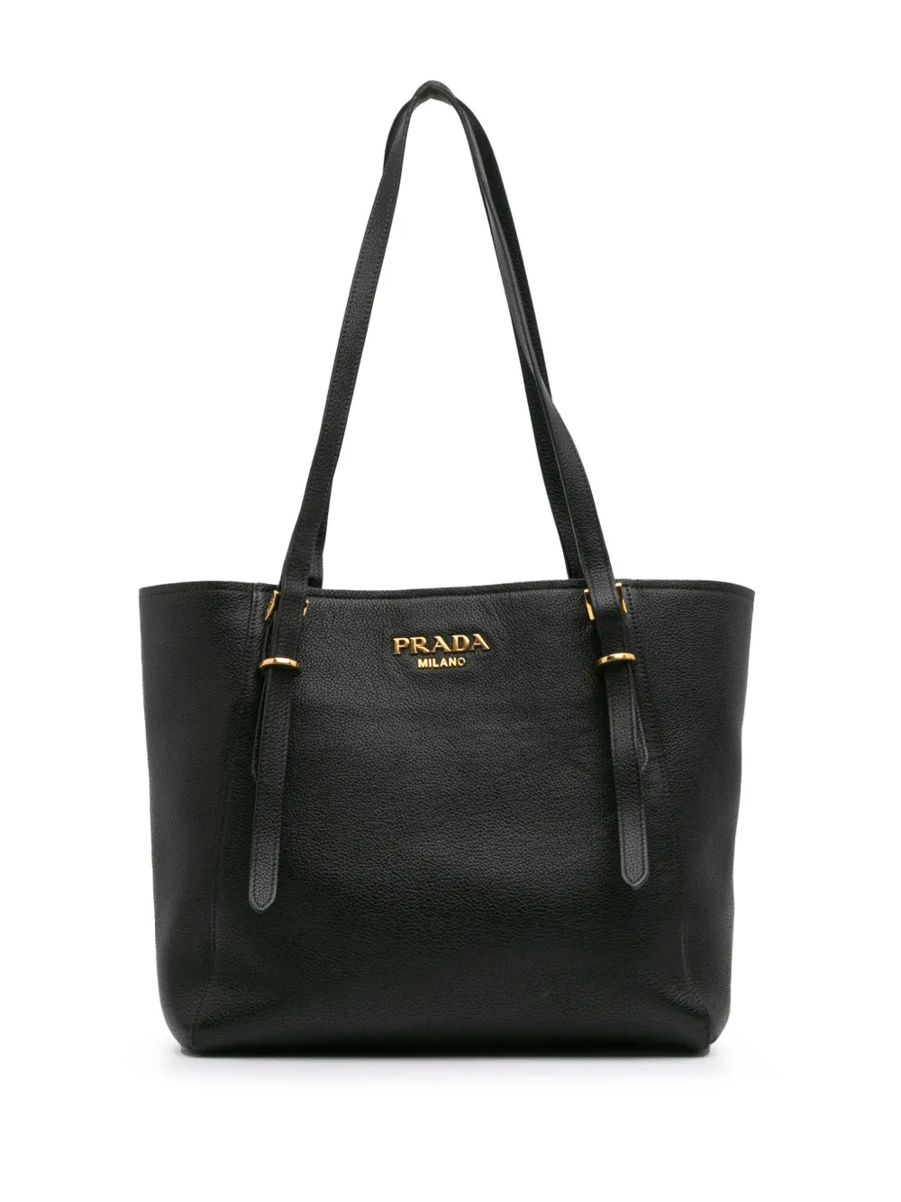 Prada Pre-Owned 2000-2013 Vitello Grain Open tote bag | Schwarz | Image 1