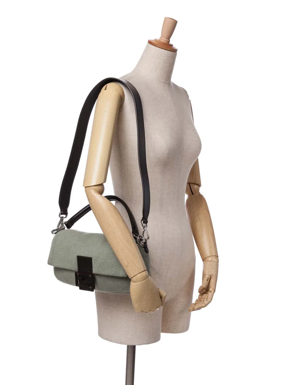 Fendi Pre-Owned 2010-2024 Cashmere Baguette satchel | Pre-Owned | Image 2