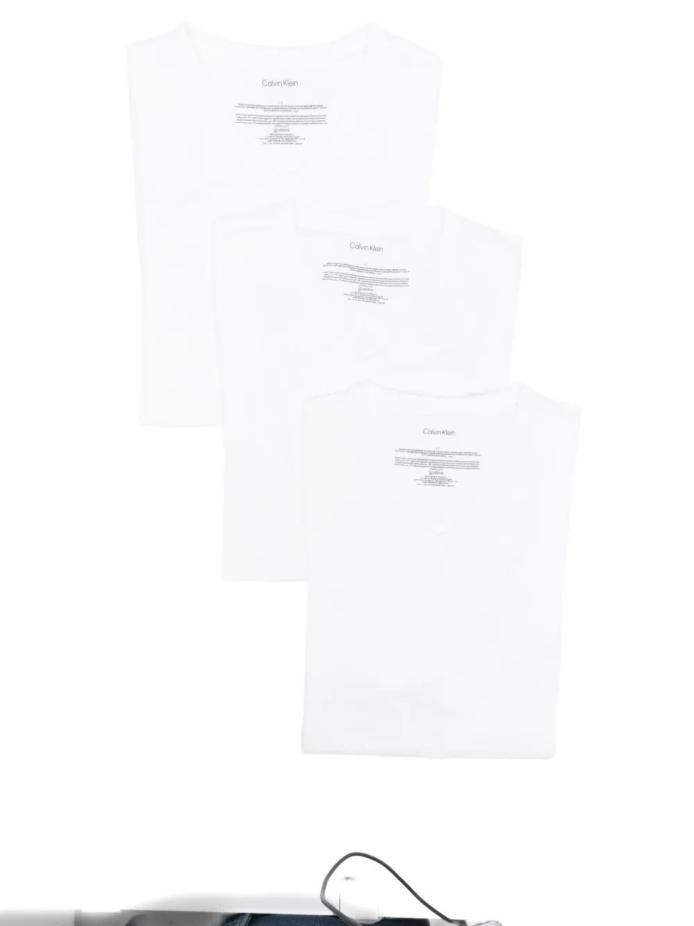 Shop Calvin Klein Logo-embroidered Lounge T-shirts (pack Of Three)