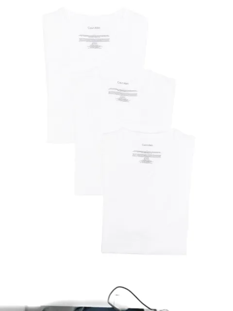 Calvin Klein logo-embroidered lounge T-shirts (pack of three)