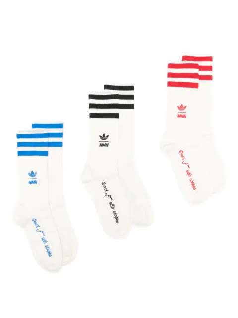 adidas striped socks (pack of three)