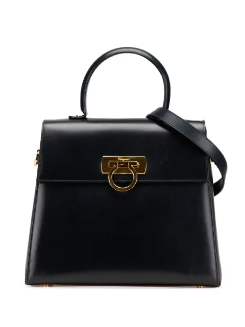 Ferragamo Pre-Owned 2000-2024 Leather Gancini satchel