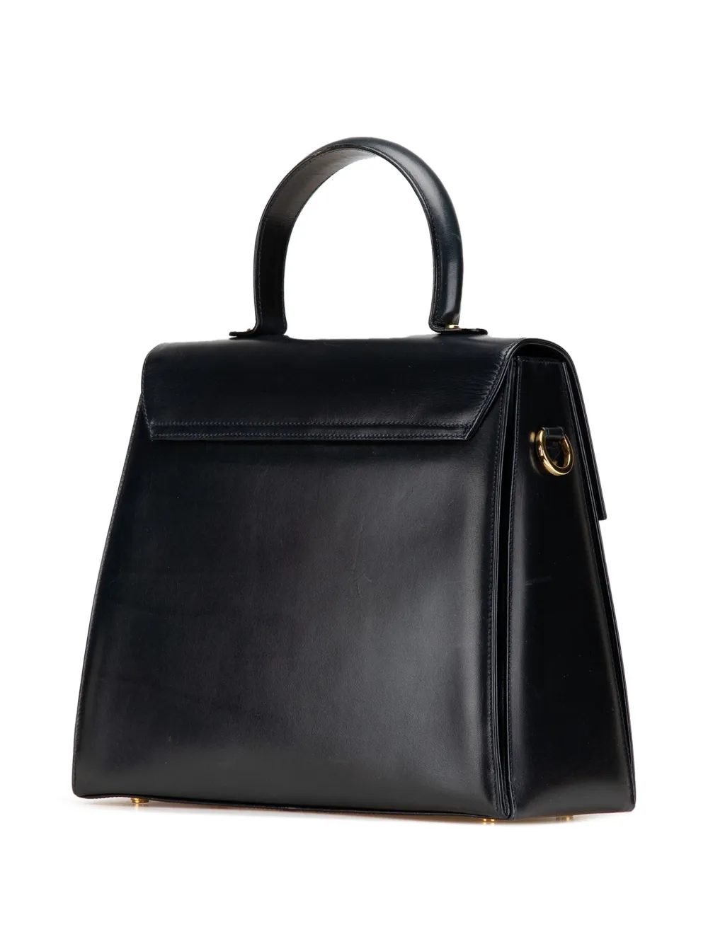 Pre-owned Ferragamo 2000-2024 Leather Gancini Satchel